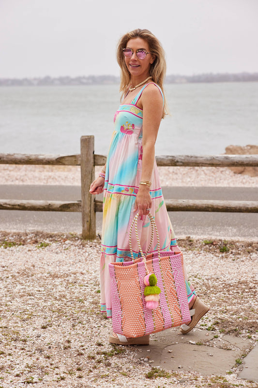 Heart Reflection in Melon / Rose Citron Tote