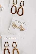 Load image into Gallery viewer, Gold Maxi Sparkler Statement Stud Bow Earrings