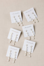 Load image into Gallery viewer, Natural Pearl Statement Drop Earrings
