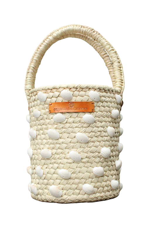 Scallop Palm Bucket Tote