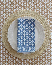 Load image into Gallery viewer, Napkin Charlotte Indigo, Set of 4