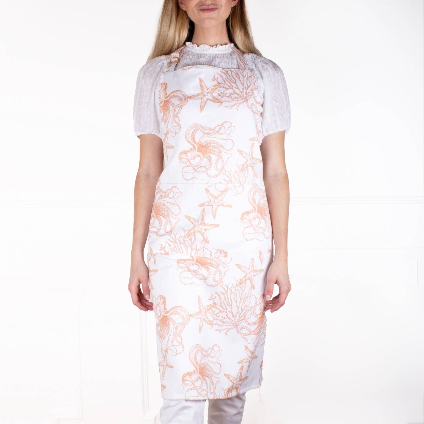 Coral Octopus Apron