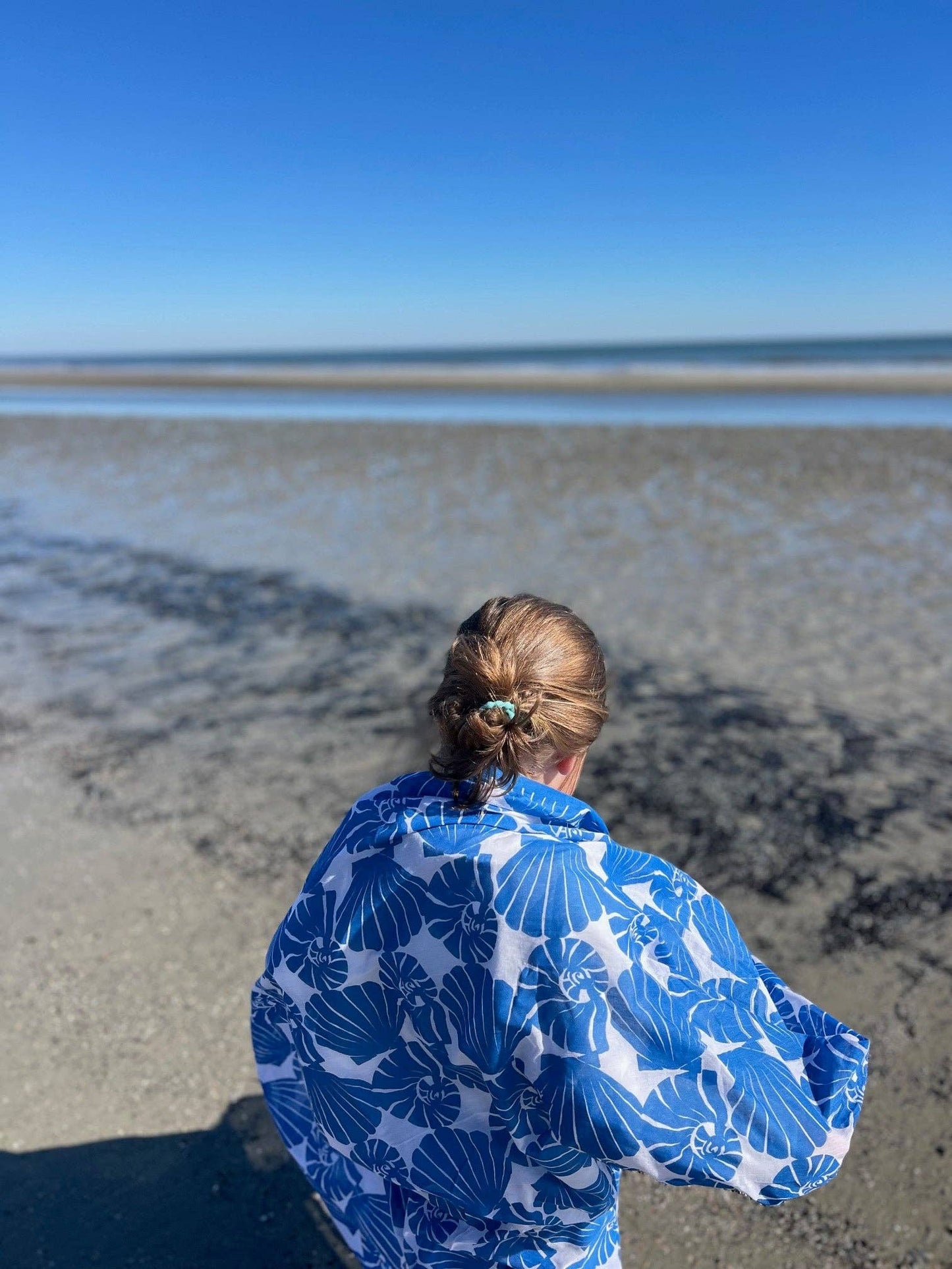 Harbor Shells Pareo in Cobalt Blue