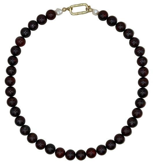Gemstone Short Layering Necklace, Brecciated Jasper