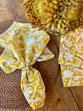 Load image into Gallery viewer, Pressed Florals in Marigold Yellow - Set of 4