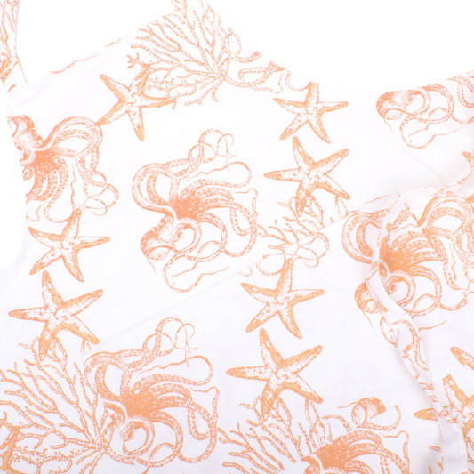Coral Octopus Apron