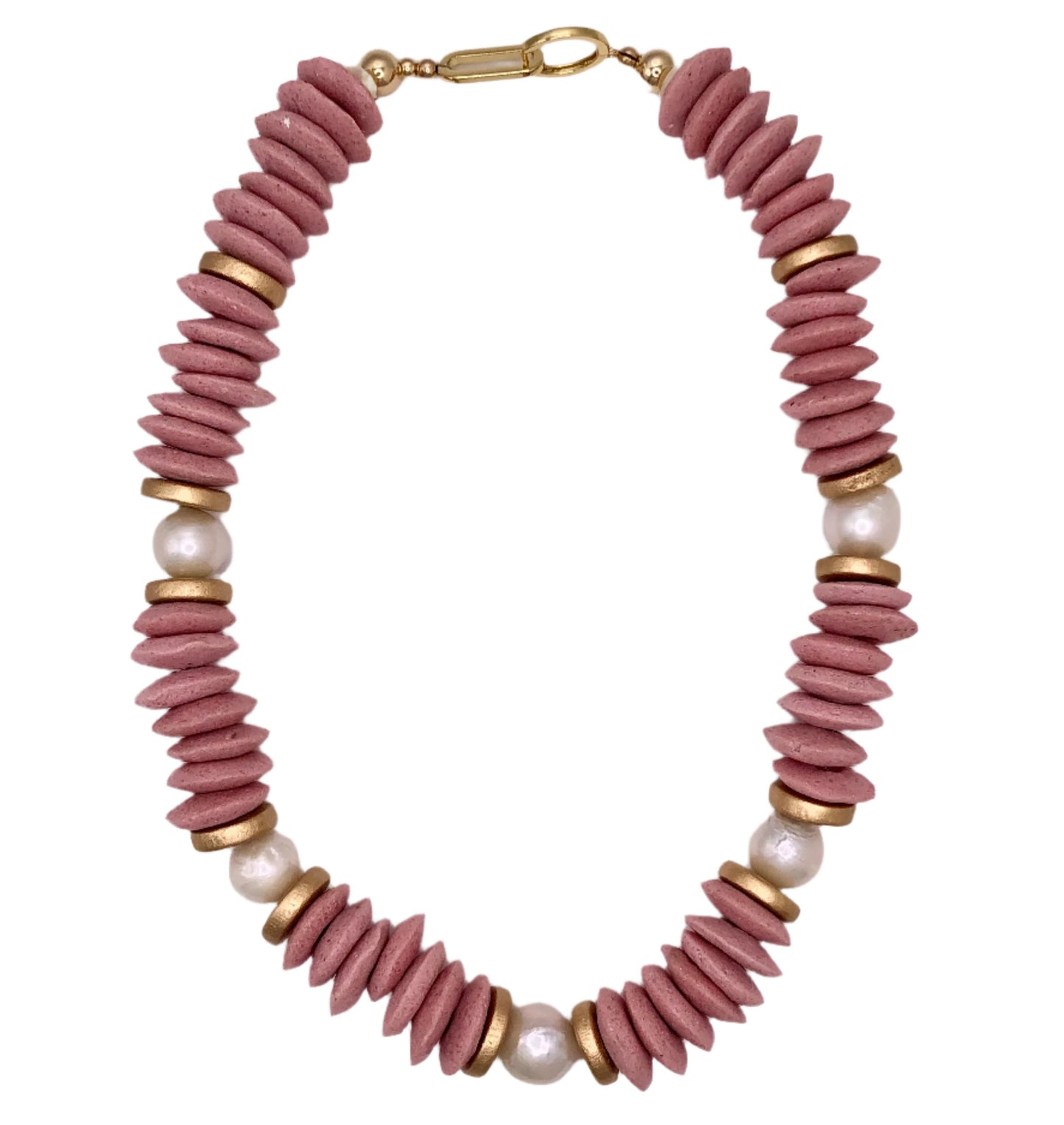 Lagos Collar Necklace - Rose