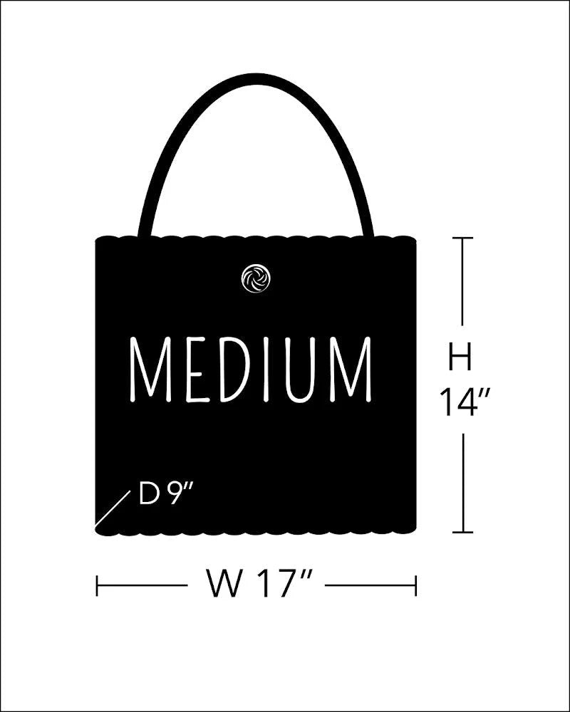 Medium Basket Tote | Solid Pear Green