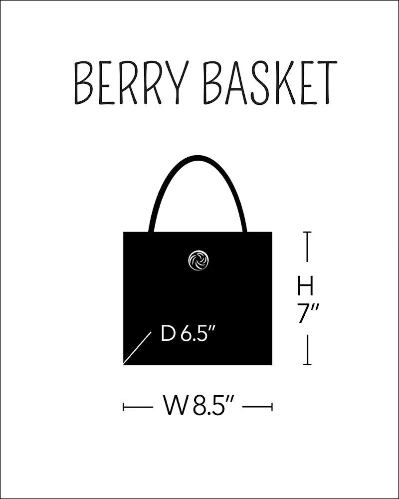 Berry Basket | Hot Pink/White