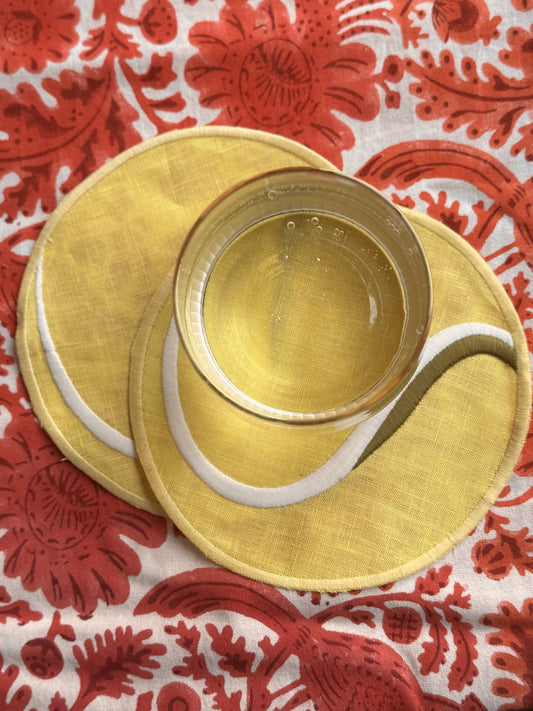 Tennis Ball Cocktail Napkins, set of 4