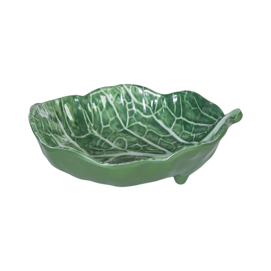 Cabbage Leaf Green Dip Dish Set 4