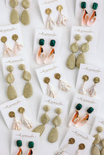 Load image into Gallery viewer, Gold Lido Statement Drop Earrings