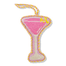 Load image into Gallery viewer, Needlepoint Icon Ornament - Cosmopolitan (Pre-Order, will ship Nov. 5)
