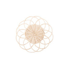 Load image into Gallery viewer, Natural Rattan Coaster Set
