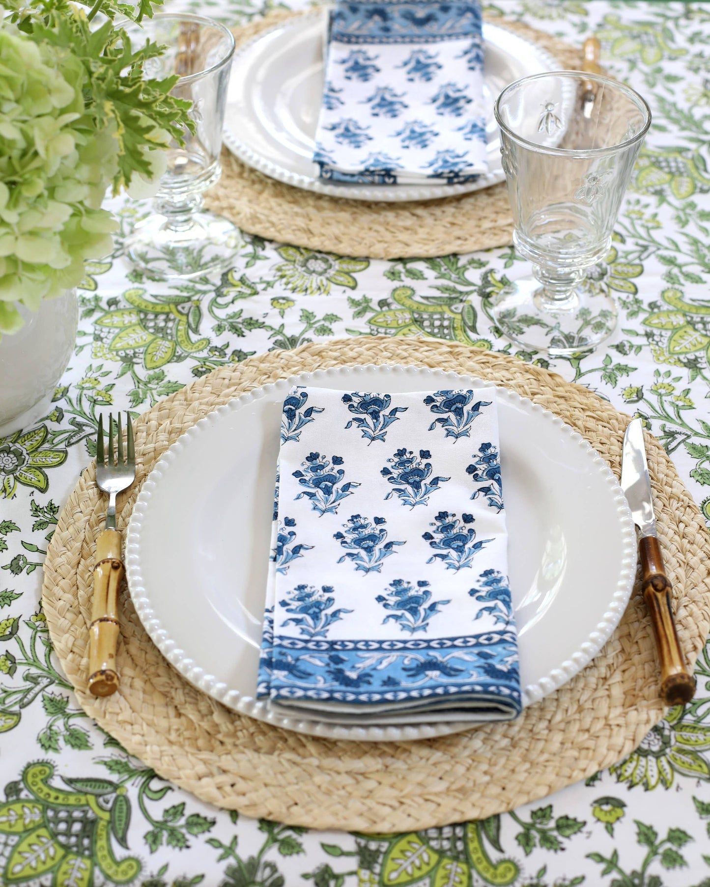 Napkin Gayatri Buti Blue, Set of 4