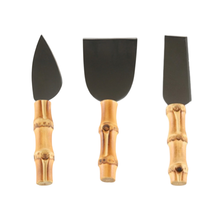 Load image into Gallery viewer, Set of Bamboo Cheese Knives