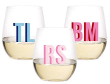 Load image into Gallery viewer, Shadow Monogram Stemless Wine Tumbler