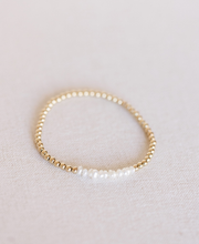 Load image into Gallery viewer, 3mm Fresh Water Pearl Bar Bracelet