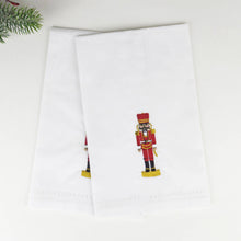 Load image into Gallery viewer, 2 Piece Set Nutcracker Embroidered Bar Towels