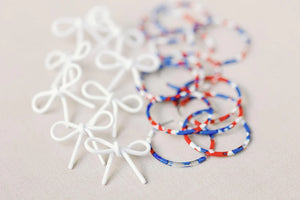 1.25 Inch Skinny Red, White, and Blue Hoops