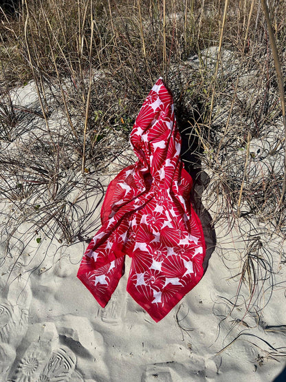 Harbor Shells Pareo in Red