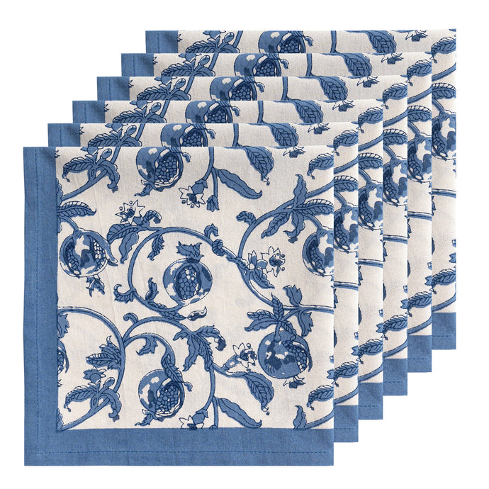 Granada Cornflower Blue Napkins - Set of 6