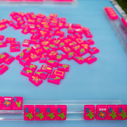 Clear Acrylic Mahjong Racks (Set of Four)