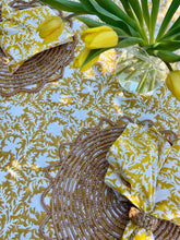 Load image into Gallery viewer, Pressed Florals in Marigold Yellow - Set of 4