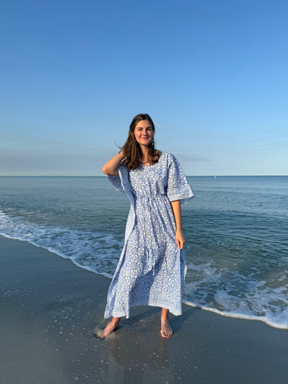 Blue Splash Caftan