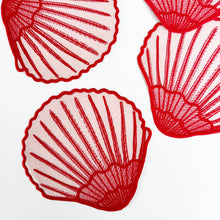 Load image into Gallery viewer, Sea Shell Cocktail Napkins, set of 4