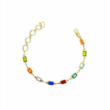 Load image into Gallery viewer, 18k Gold Filled Multicolor Bracelet