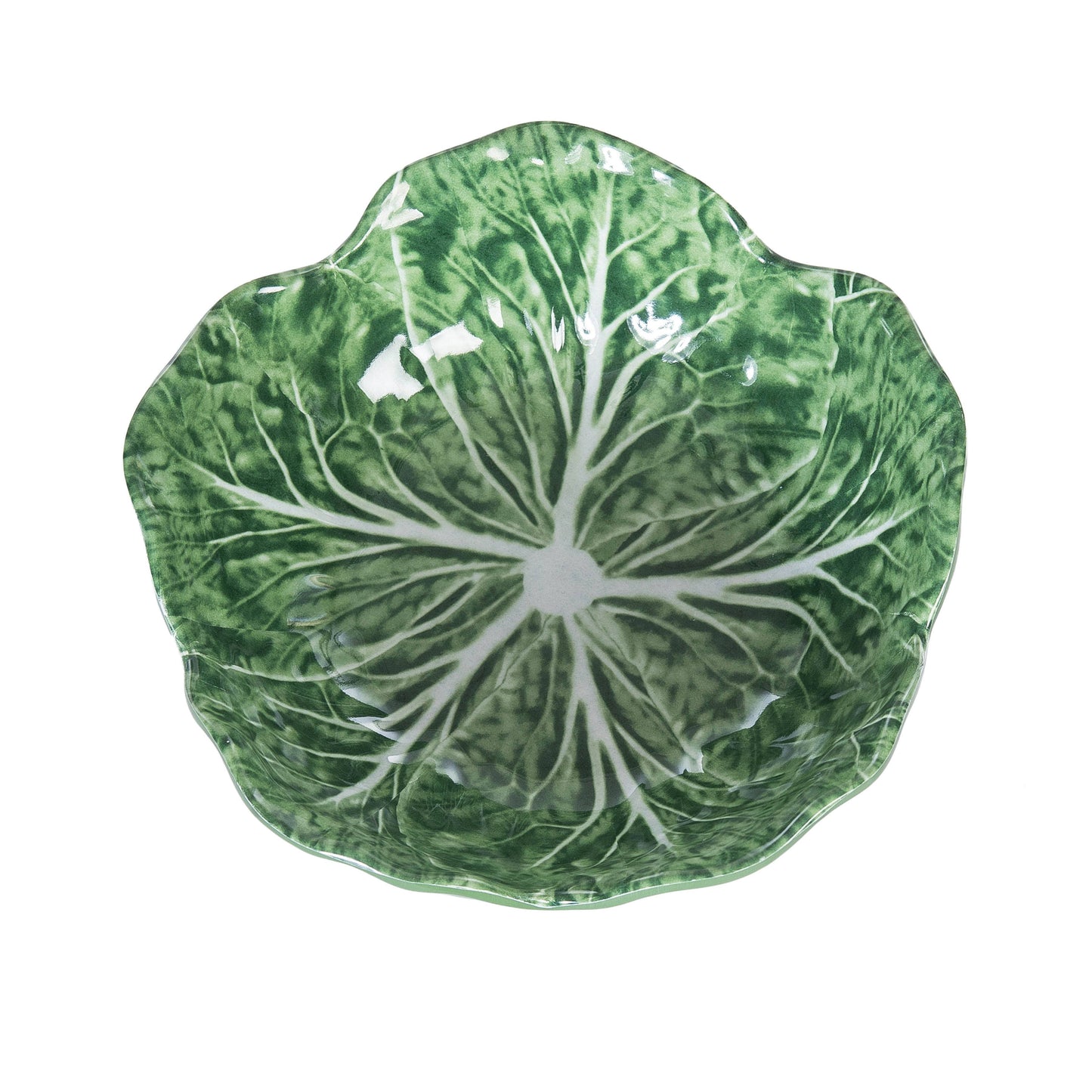 Cabbage Leaf Green Cereal Bowl Set 4