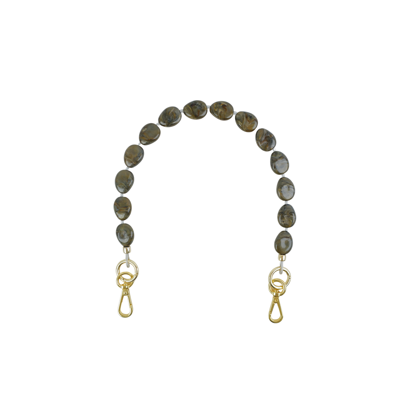 Pochette | Dark Chocolate, Umber Swirl River Stone