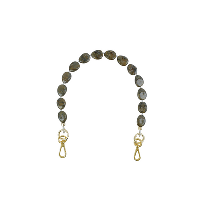 Pochette | Dark Chocolate, Umber Swirl River Stone