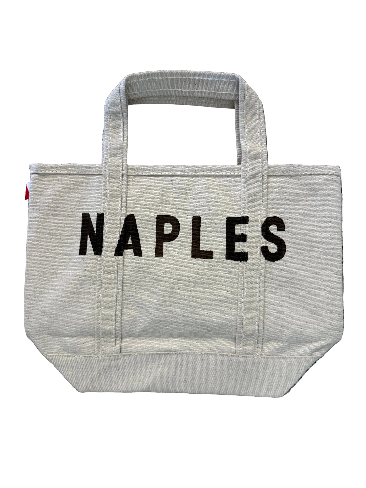 Small Hand-Painted Naples Tote, Chocolate