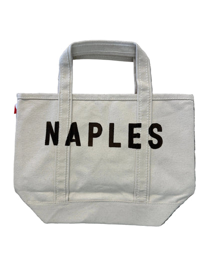 Small Hand-Painted Naples Tote, Chocolate