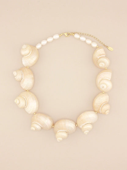 Multi Jumbo Turbo Shell Necklace
