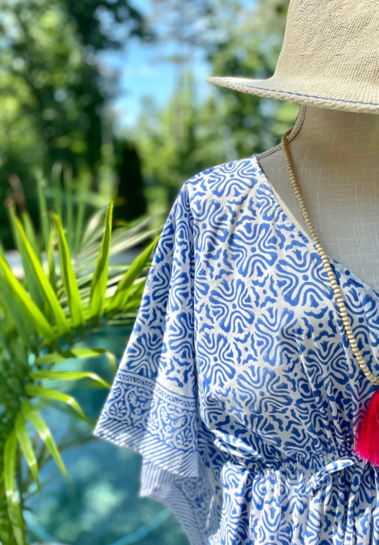 Blue Splash Caftan