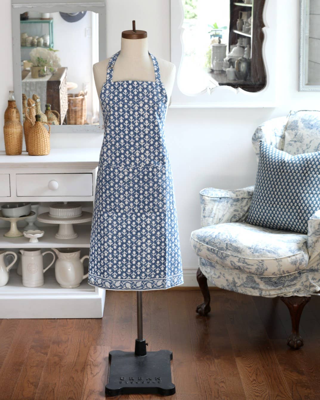 Kitchen Towel Charlotte Indigo, Set of 2