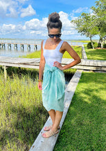 Load image into Gallery viewer, Positano Stripe Pareo in Sea Green