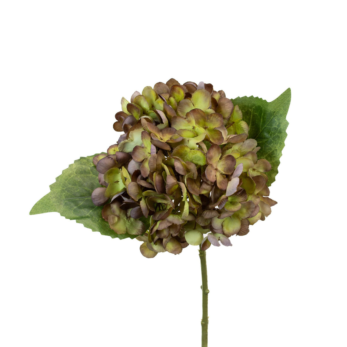 Hydrangea Pick Purple Light Green 13 Inch