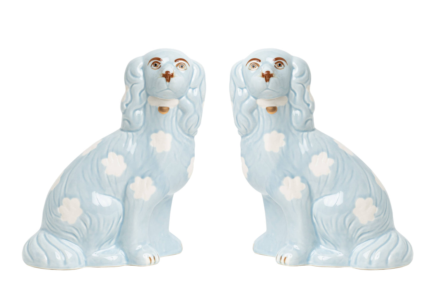 Pale Blue Staffordshire Dogs