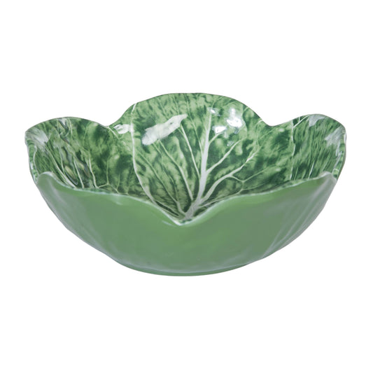 Cabbage Leaf Green Cereal Bowl Set 4