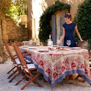 Jardin Red & Grey | French Tablecloths