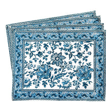 Load image into Gallery viewer, Placemat Gayatri Blue, Set of 4