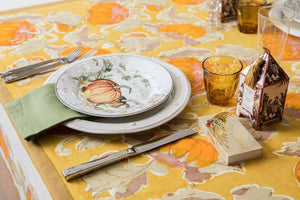 Pumpkin Orange & Mustard Tablecloths