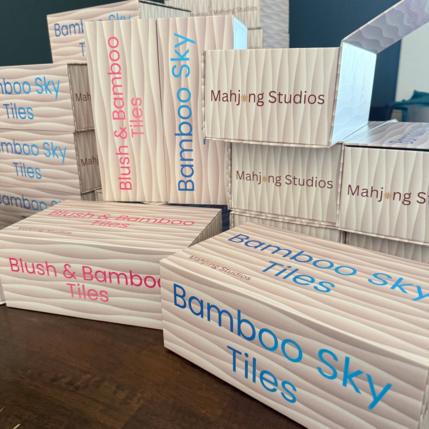 Mahjong Studios – Bamboo Sky American Mahjong Tile Set (166 Tiles)