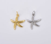 Load image into Gallery viewer, Tiny Mini Gold Filled Starfish Sea Charm Pendant CP1900