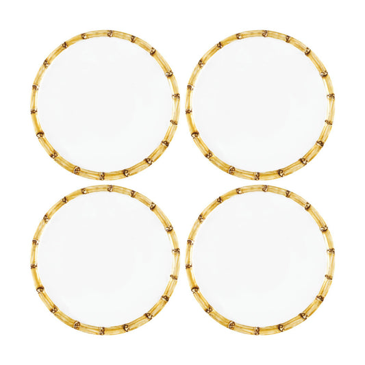 4-Piece Bamboo 6" Melamine Plate