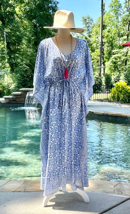 Blue Splash Caftan